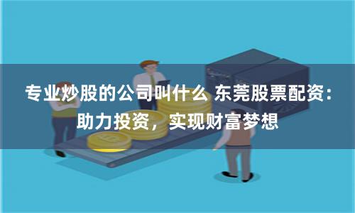 专业炒股的公司叫什么 东莞股票配资：助力投资，实现财富梦想